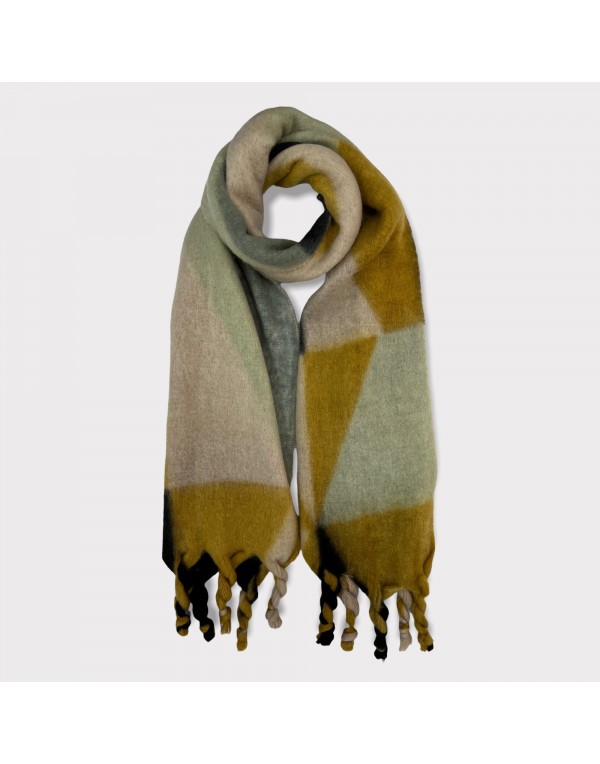 Soft blanket braided tassels scarf